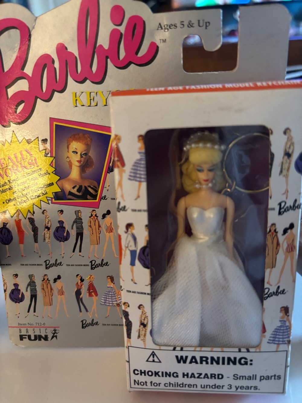 Vintage Barbie Keychain—Wedding Day